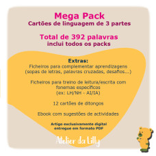 Mega Pack - 392 Cartões de Linguagem (PDF) 